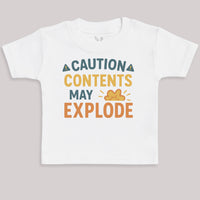 Caution Contents May Explode - Baby Bodysuit (Choice of Style)