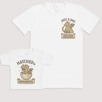 Hatched And Dangerous - Baby Gift Set - Baby Bodysuit Gift Set