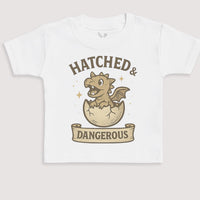 Hatched And Dangerous - Baby Gift Set - Baby Bodysuit Gift Set