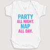 Party All Night Nap All Day - Baby Gift Set - Baby Bodysuit Gift Set