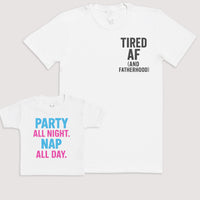 Party All Night Nap All Day - Baby Gift Set - Baby Bodysuit Gift Set