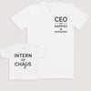 Intern of Chaos - Baby Gift Set - Baby Bodysuit Gift Set