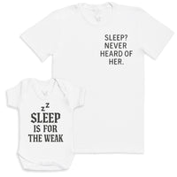 Sleep Is For The Weak - Baby Gift Set - Baby Bodysuit Gift Set