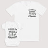 Fueled By Milk And Mayhem - Baby Gift Set - Baby Bodysuit Gift Set