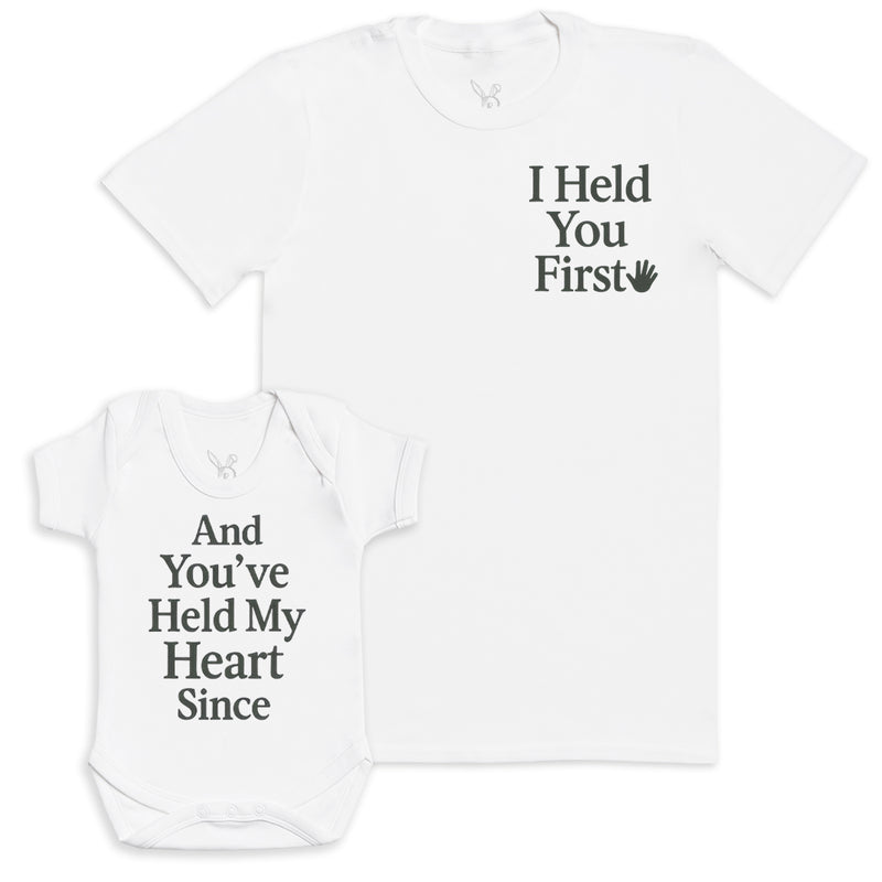 And You've Held My Heart Since - Baby Gift Set - Baby Bodysuit Gift Set