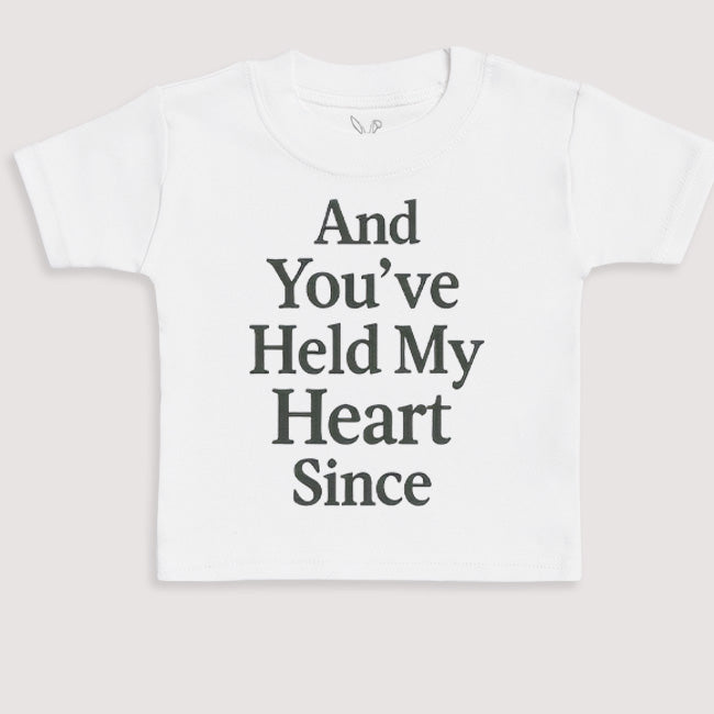 And You've Held My Heart Since - Baby Gift Set - Baby Bodysuit Gift Set