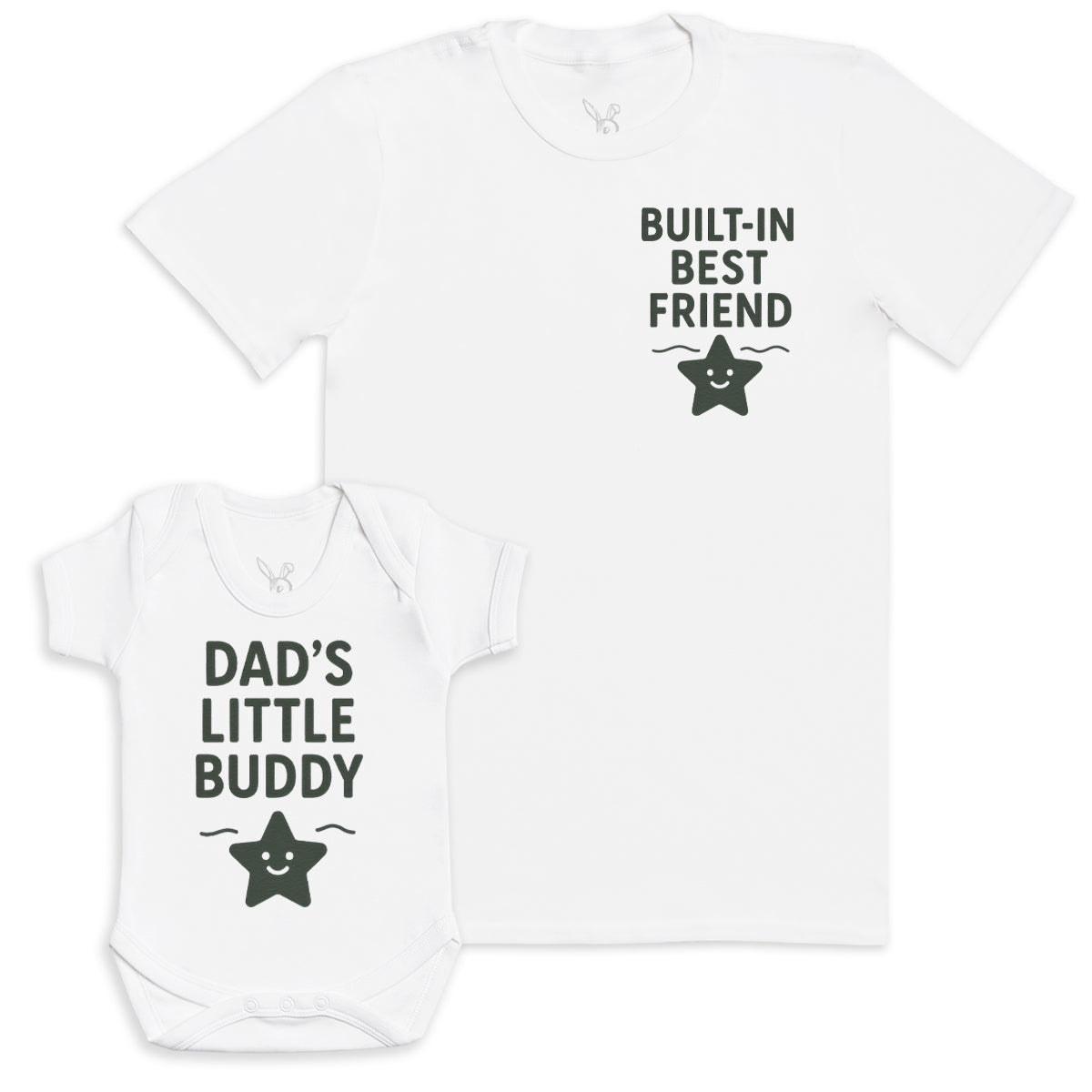 Dad's Little Buddy - Baby Gift Set - Baby Bodysuit Gift Set