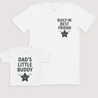 Dad's Little Buddy - Baby Gift Set - Baby Bodysuit Gift Set