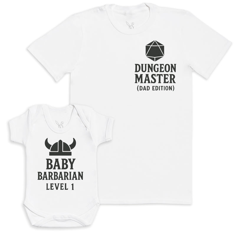 Baby Barbarian Level 1 - Baby Gift Set - Baby Bodysuit Gift Set