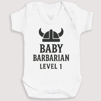 Baby Barbarian Level 1 - Baby Gift Set - Baby Bodysuit Gift Set