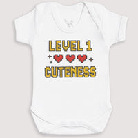 Level 1 Cuteness - Baby Gift Set - Baby Bodysuit Gift Set