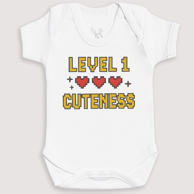Level 1 Cuteness - Baby Gift Set - Baby Bodysuit Gift Set
