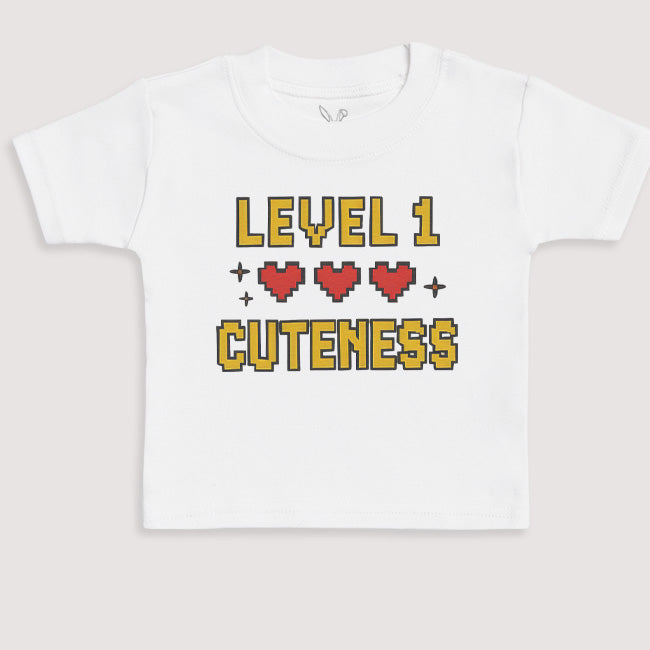 Level 1 Cuteness - Baby Gift Set - Baby Bodysuit Gift Set