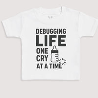 Debugging Life One Cry At A Time - Baby Gift Set - Baby Bodysuit Gift Set