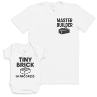Tiny Brick In Progress - Baby Gift Set - Baby Bodysuit Gift Set
