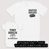 Tiny Brick In Progress - Baby Gift Set - Baby Bodysuit Gift Set