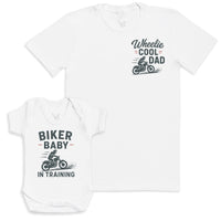 Biker Baby In Training - Baby Gift Set - Baby Bodysuit Gift Set