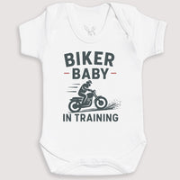 Biker Baby In Training - Baby Gift Set - Baby Bodysuit Gift Set
