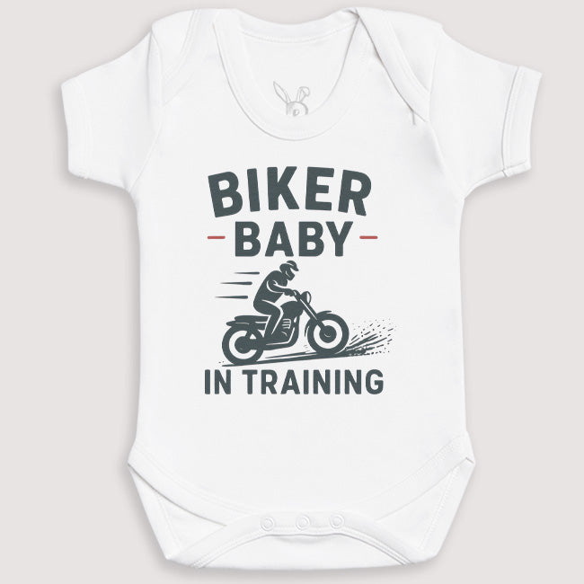 Biker Baby In Training - Baby Gift Set - Baby Bodysuit Gift Set