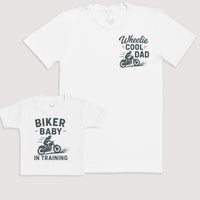 Biker Baby In Training - Baby Gift Set - Baby Bodysuit Gift Set