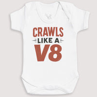 Crawls Like A V8 - Baby Gift Set - Baby Bodysuit Gift Set
