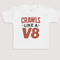 Crawls Like A V8 - Baby Gift Set - Baby Bodysuit Gift Set