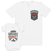 Little Grease Monkey - Baby Gift Set - Baby Bodysuit Gift Set