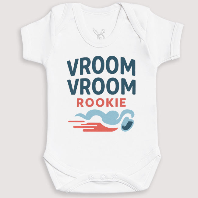 Vroom Vroom Rookie - Baby Gift Set - Baby Bodysuit Gift Set