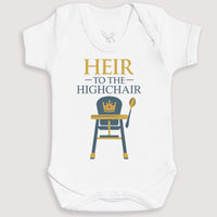 Heir To The Highchair - Baby Gift Set - Baby Bodysuit Gift Set