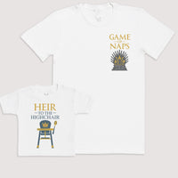 Heir To The Highchair - Baby Gift Set - Baby Bodysuit Gift Set