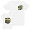 The Force Is Strong With Me - Baby Gift Set - Baby Bodysuit Gift Set