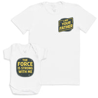 The Force Is Strong With Me - Baby Gift Set - Baby Bodysuit Gift Set