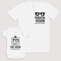 Tiny Agent - Baby Gift Set - Baby Bodysuit Gift Set