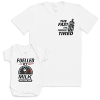 Fuelled By Milk - Baby Gift Set - Baby Bodysuit Gift Set