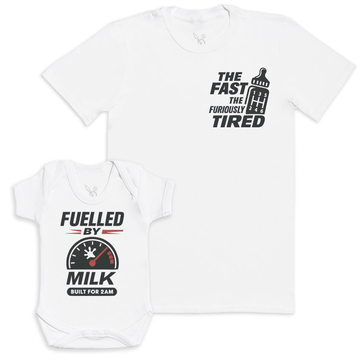 Fuelled By Milk - Baby Gift Set - Baby Bodysuit Gift Set