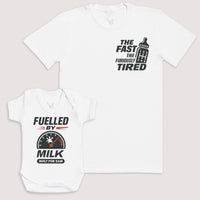 Fuelled By Milk - Baby Gift Set - Baby Bodysuit Gift Set