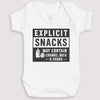 Explicit Snacks - Baby Gift Set - Baby Bodysuit Gift Set