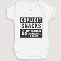 Explicit Snacks - Baby Gift Set - Baby Bodysuit Gift Set
