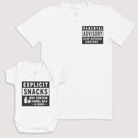 Explicit Snacks - Baby Gift Set - Baby Bodysuit Gift Set