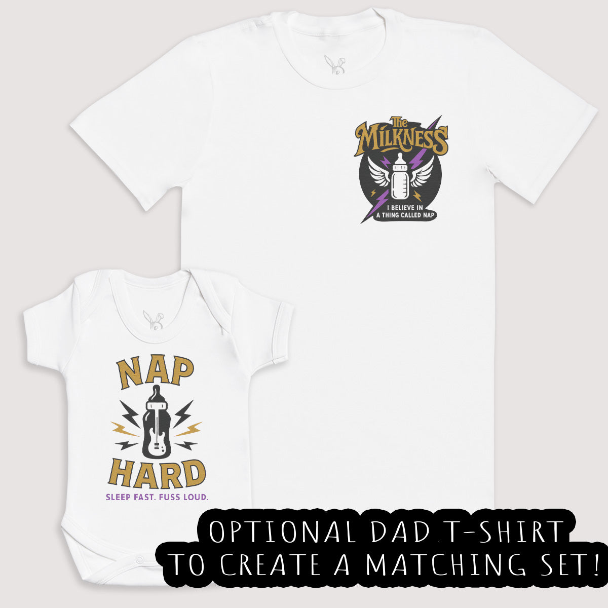 Nap Hard - Baby Gift Set - Baby Bodysuit Gift Set