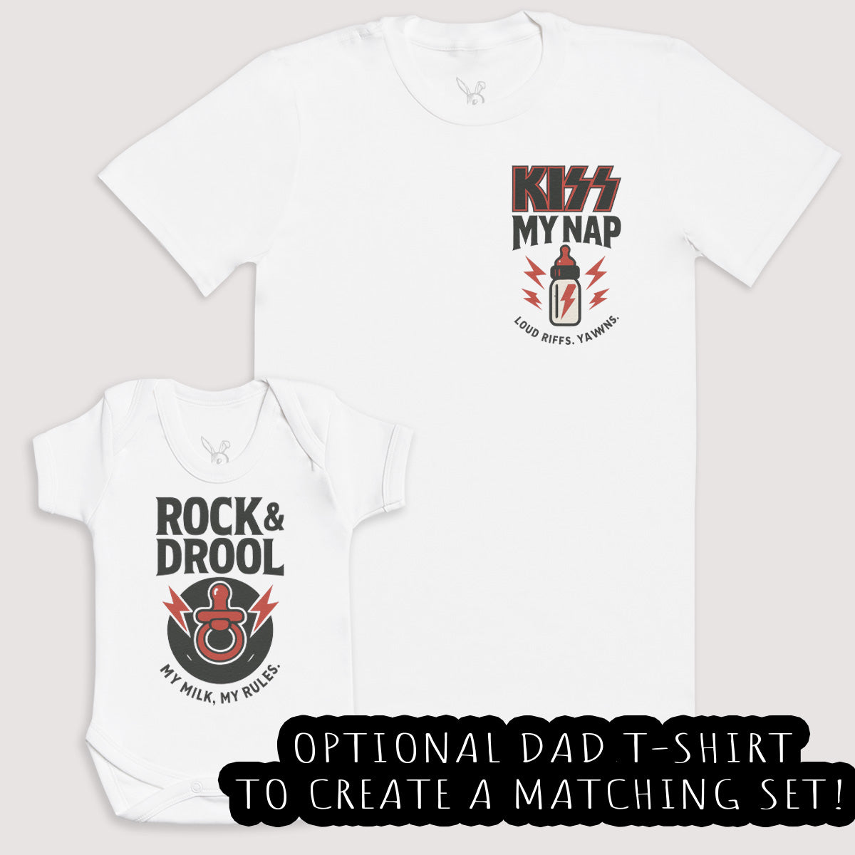 Rock And Drool - Baby Gift Set - Baby Bodysuit Gift Set
