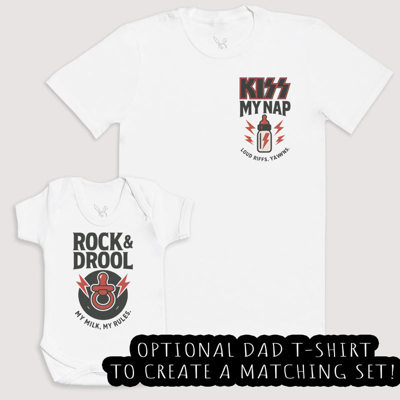 Rock And Drool - Baby Gift Set - Baby Bodysuit Gift Set