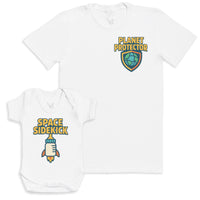 Space Sidekick - Baby Gift Set - Baby Bodysuit Gift Set