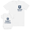 Cadet In Training - Baby Gift Set - Baby Bodysuit Gift Set