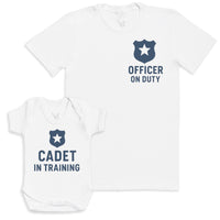 Cadet In Training - Baby Gift Set - Baby Bodysuit Gift Set