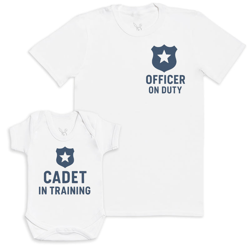 Cadet In Training - Baby Gift Set - Baby Bodysuit Gift Set