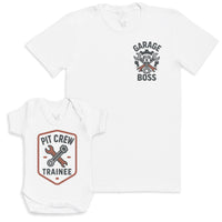 Pit Crew Trainee - Baby Gift Set - Baby Bodysuit Gift Set