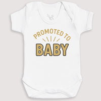 Promoted To Baby - Baby Gift Set - Baby Bodysuit Gift Set
