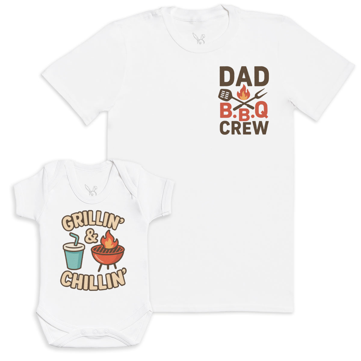 Grillin' Chillin' - Baby Gift Set - Baby Bodysuit Gift Set