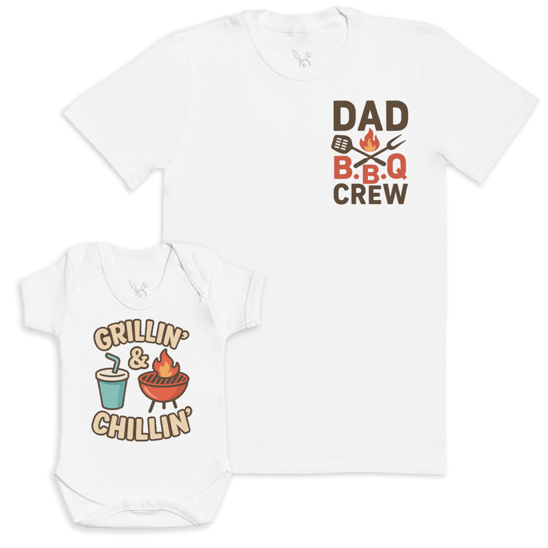 Grillin' Chillin' - Baby Gift Set - Baby Bodysuit Gift Set